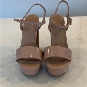 Aldo Shoes - Aldo Nude Block Heels Aldo Shoes - Aldo Nude Block Heels